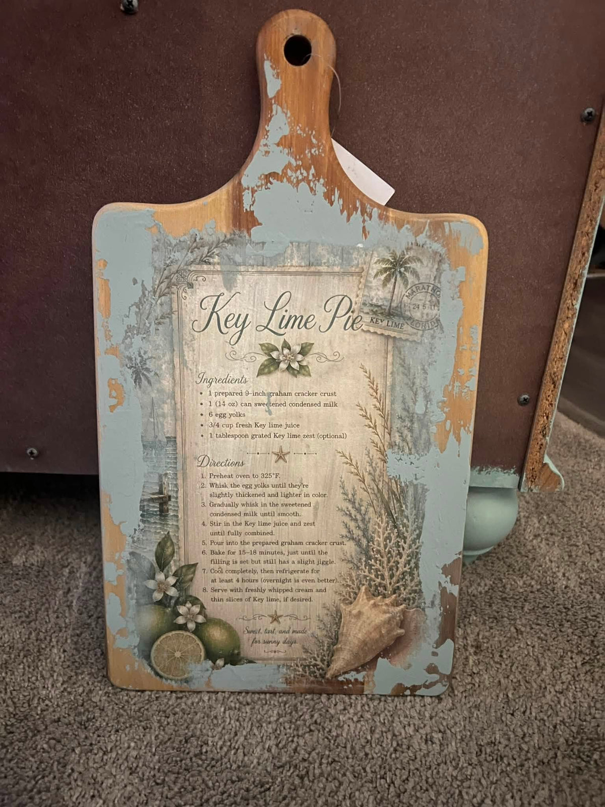 Key Lime Pie Recipe Decoupage Paper