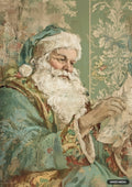 Original artwork "naughty or nice list decoupage paper" printed on a decoupage tissue paper